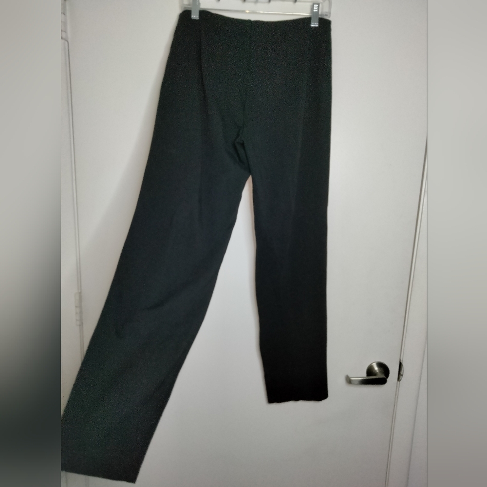 Eileen Fisher (Size XS) Classic Black Stretch Casual Pull-on Pants - Picture 6 of 8